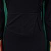 Women Elegant Office Long Sleeve High Waist Solid Bodycon Pencil Midi Dress