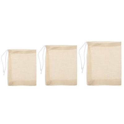 Spices Cotton Muslin Drawstring Bags Herbs 50 Pcs Tea Filter Bags Reusable Mesh Bag for Loose Tea Soap and Jewellery Gifts