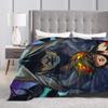 Hades Zagreus Super Soft Blanket  Picnic Plush Throw Blanket Novelty Outdoor Flannel Bedspread Sofa Bed Cover