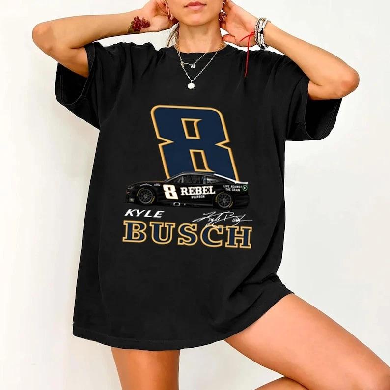 Retro Rowdy Forever Kyle Busch Tribute T-Shirt NASCAR Race Car Graphic Tee M