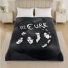 Coperta in Flanella con Stampa The Cure Morbida e Leggera Coperta Plaid in Peluche per Letto Divano Uso Domestico