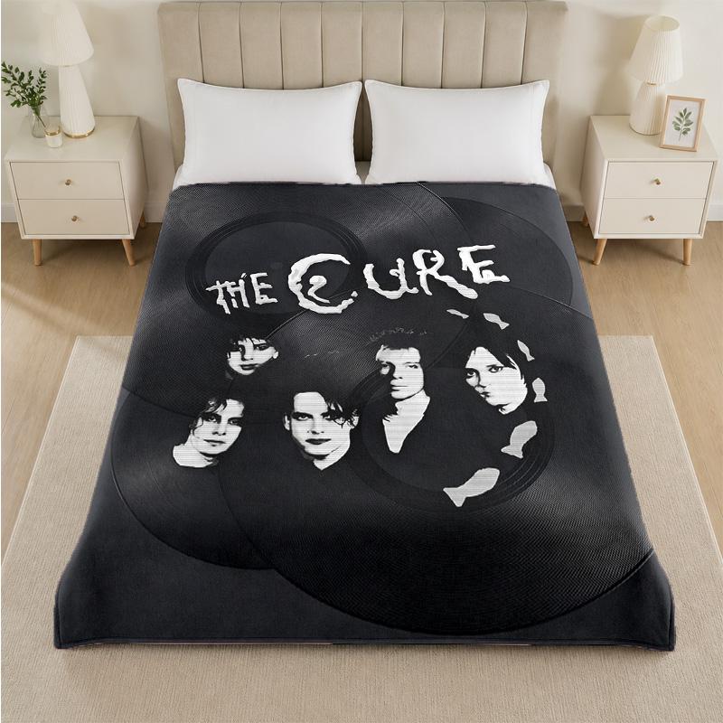 Coperta in Flanella con Stampa The Cure Morbida e Leggera Coperta Plaid in Peluche per Letto Divano Uso Domestico