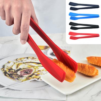 Food Tong Multi-purpose Silicone Kitchen Tong High Temperature Resistance Food Serving Tong for Cooking BBQ