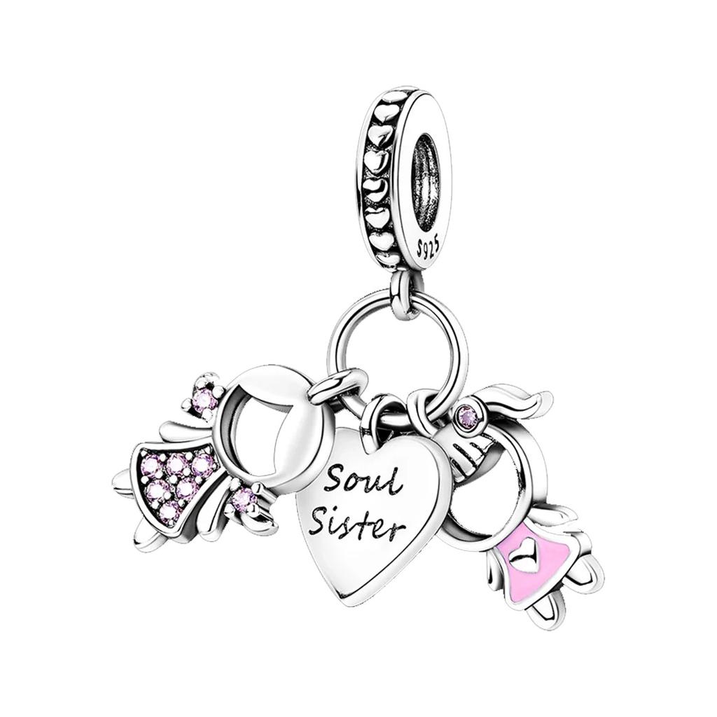 Love Tower Bees Cross Butterfly Pendant Bead Component Family Bead Components Compatible With Authentic Original Charm Bead Component Bracelet High