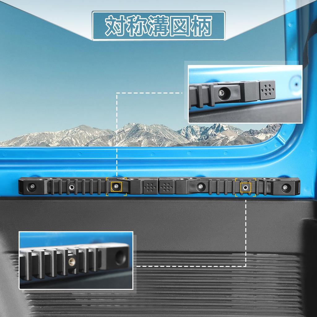 AMWMORV Exploration Series Jimny JB64 Headrest Jimny JB74 Headrest Jimny Headrest Symmetrical Groove Easy Car Plastic Interior Holder, Storage, Stand,