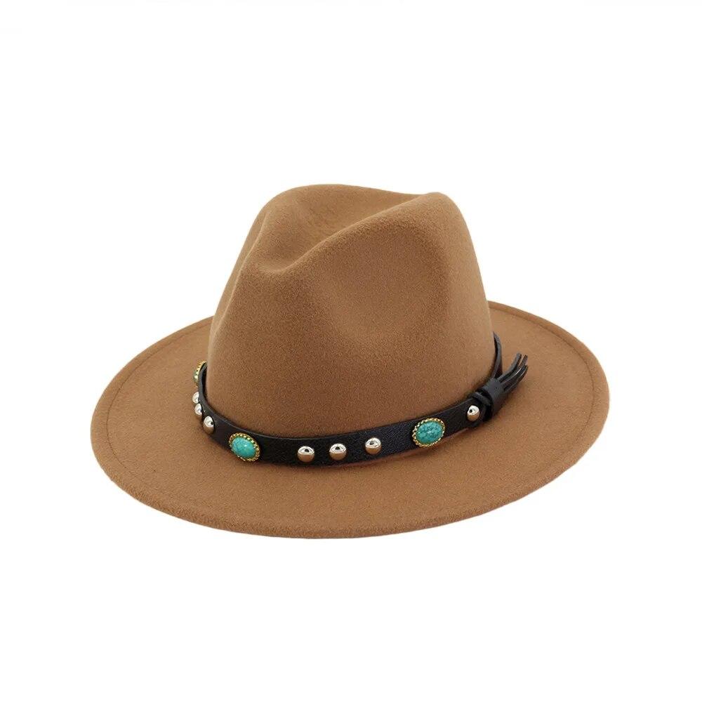 Fedoras Hat Winter Women Hats Men Felt Hat Belt Luxury Fashion Casual Wedding Decorate Men Women Jazz Cap Chapeau Femme Bonnet