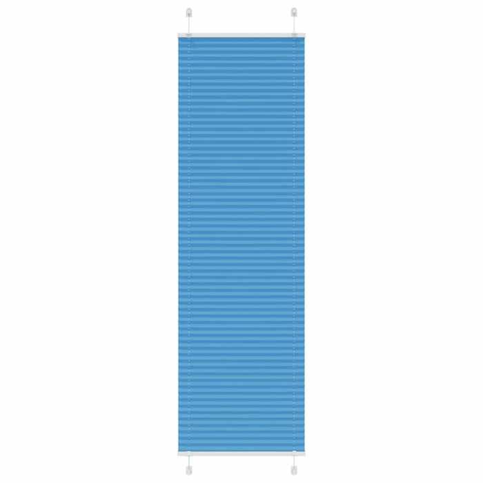 VidaXL Store Plissé Bleu 60x200 Cm Largeur Du Tissu 59,4 Cm Polyester, Window Pleated Blind, Accordion Blind, Blind 4015203