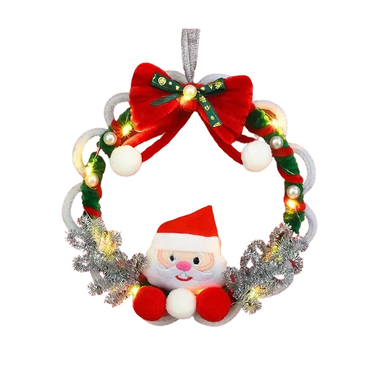 

DIY Christmas Wreaths For Front Door - 15.75x9.84x2.76 Inches, Garland Hangable Decor, Ornaments Tree Decorations Winter One Size