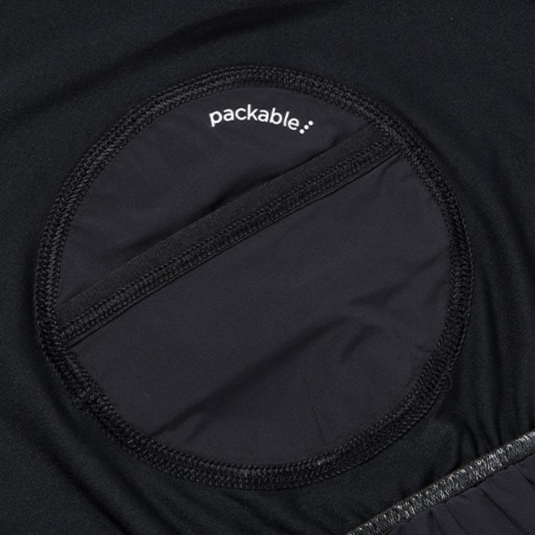 Saucony Color Block Letter Logo Print Water Resistant Casual Sports Shorts Women shorts Black SC1239112-1