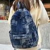 Schulrucksack Shoal Indigo Papier Graviert Rucksack Junge Männer und Frauen Jugend Erzählerischer Stil Klassenfahrt Vielseitig Pendlerrucksack