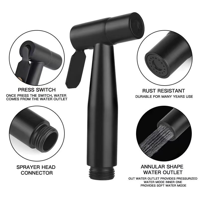 Stainless Steel Bidet Sprayer Set - Toilet Companion & Booster Shower Head
