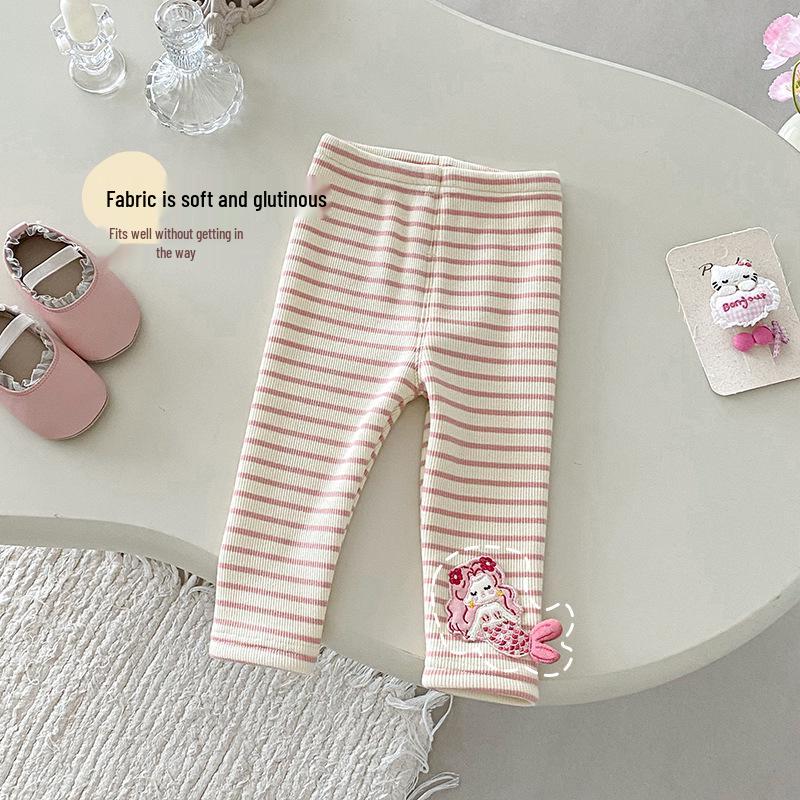 Dziewczęcy zestaw bluza i legginsy z aplikacją syreny - Kolekcja Zima 2025