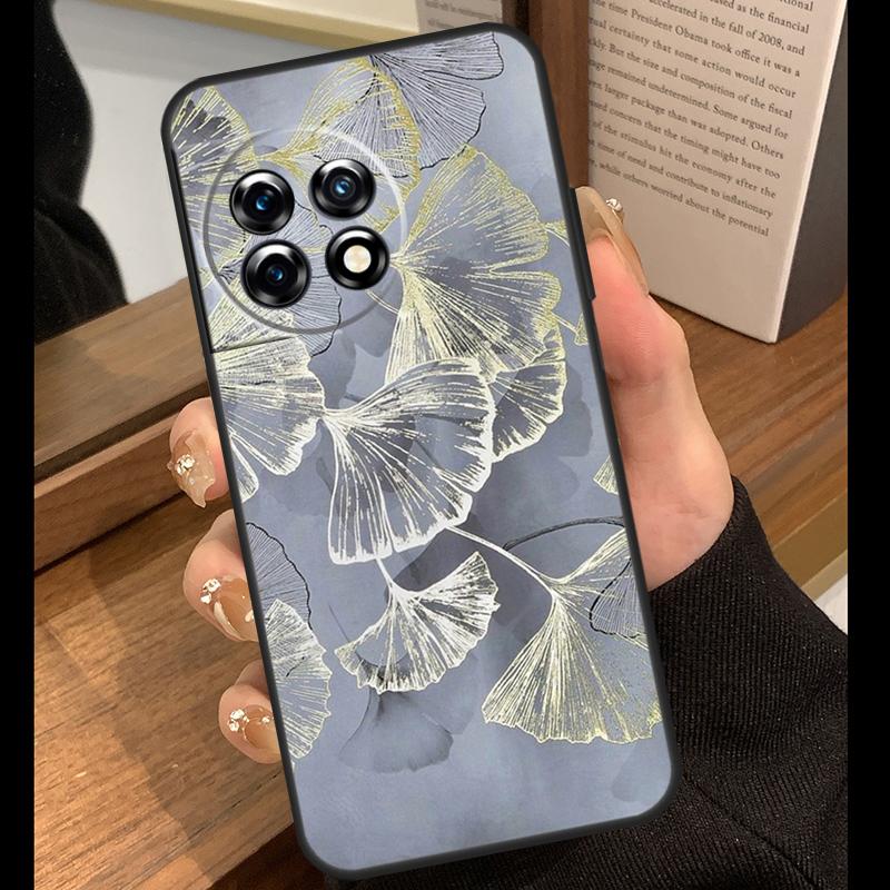 Ginkgo Leaf Gold Fol Art Case For OnePlus 15 R 13T 13R 12R 10T 8T 13 12 11 9 10 Pro Nord 5 CE 4 2 3 Lite N20 N30 Cover