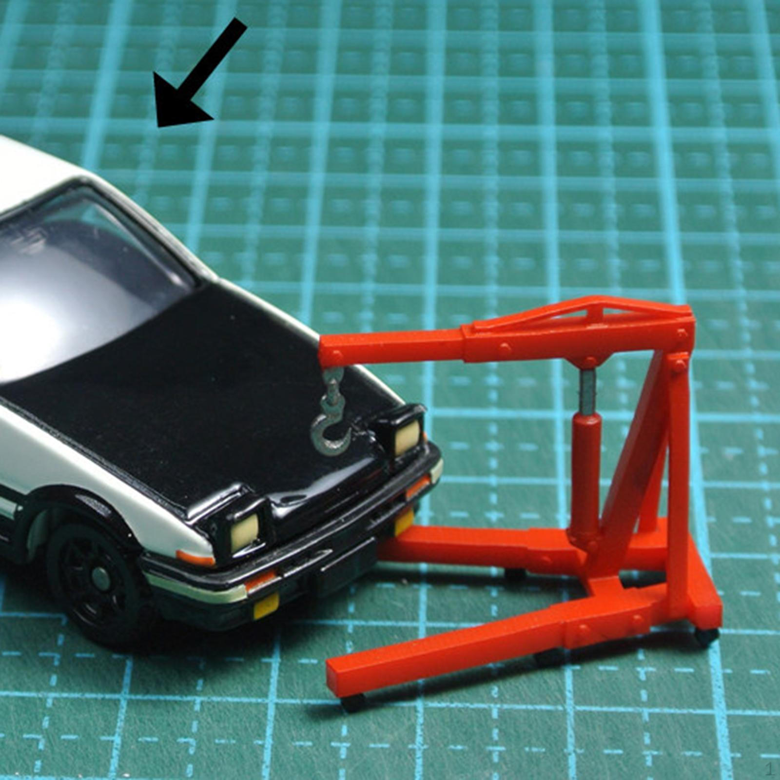 

1:64 Scale Car Engine Crane Model Micro Repair Shop Scene Decor Mini Hoist for DIY