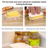 Rechteckige Butterdose mit Cutter, temperaturbeständig, schneidbares Design, Butterbehälter, Backwerkzeuge
