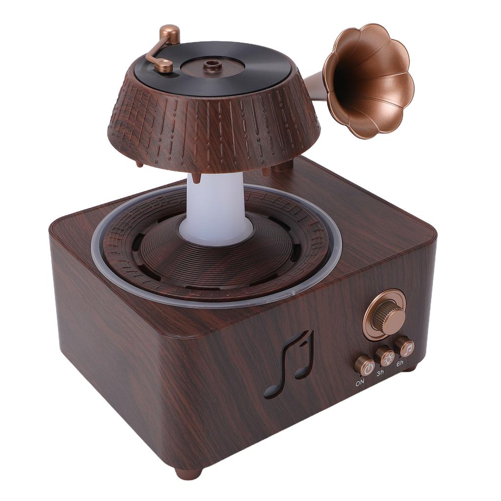Rotating Water Droplet Aromatherapy Diffuser Bluetooth Vintage Raindrop Humidifier with White Noise Remote Control for