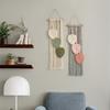 ABBY-Hand Woven Cotton Rope Leaf Tapestry Bohemian Home Wall Decor Room Wall Hanging