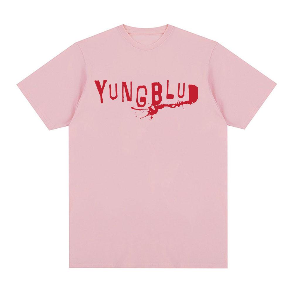 Singer Yungblud Same Style Merch Pink Tshirts Fans Gifts Unisexs Clothing Fashion Short Sleeves Cotton Casual T Shirt