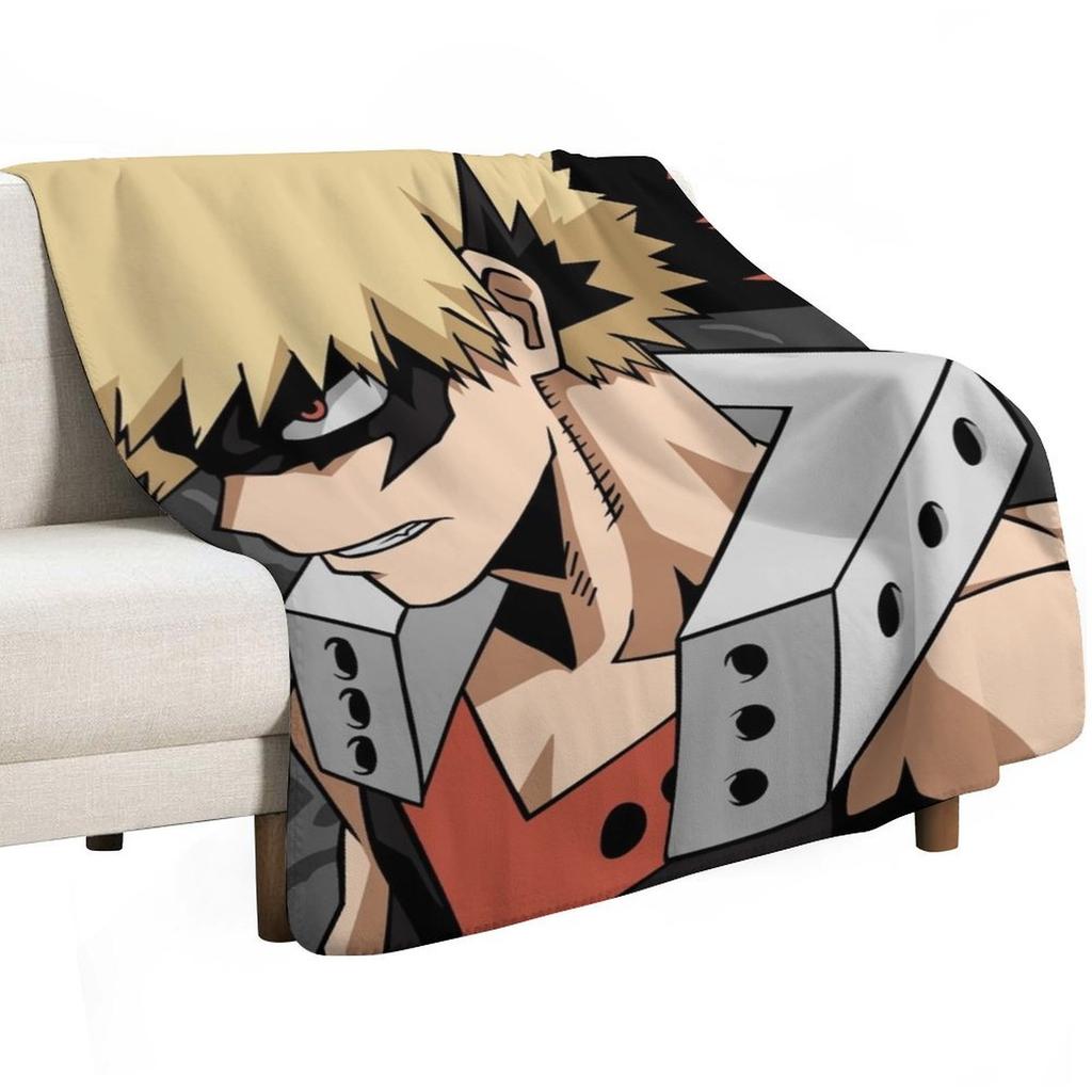 Bakugo Throw Blanket Soft Comfort Blanket for Reading Watching TV