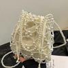 Fashion metal bead hand bag women's 2026 summer new temperament versatile shoulder bag crossbody bucket bag