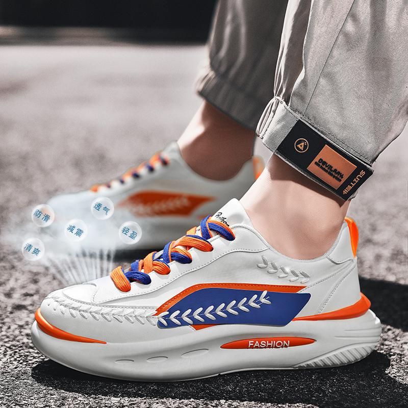 

Новые дизайнерские повседневные универсальные винтажные повседневные туфли для мужчин на толстой подошве, панк-лоферы, спортивные, прогулочные, громоздкие кроссовки 39