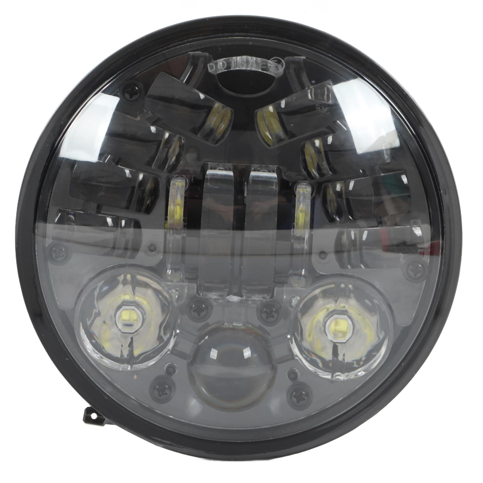 

5.75in Motorcycle LED Headlight Assembly 6000K White Light 3000LM Heat Sinking Waterproof Universal