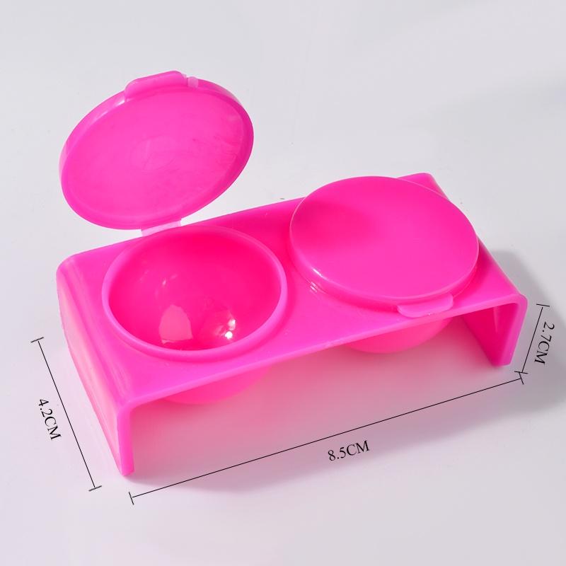 Stylos en plastique à Double trou, stylo de lavage de tasse, outils pour Nail Art, fournitures d'ongles à la mode pour professionnels
