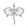 Metal Dragon Wall Artistic Fantasy Decoration Gothic for Gaming Fans, Teens, Game Room,
