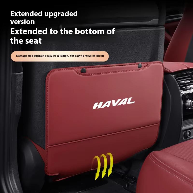 Car Seat Anti Kick Pad For Haval Jolion H2 H3 H8 H4 H1 H7 H6 H9 Dargo Coupe F7X F7 C50 Leather Seat Back Storage Protector Cover