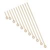 50/100Pcs Stainless Steel 9-Shape Needle Charm Accessories For DIY Necklace Bracelet Jewelry Making