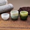 1pc Natural crystal original stone jade tea cup Kung fu cup white jade Xiuyan jade wine cup tea set Lantian jade cup amethyst