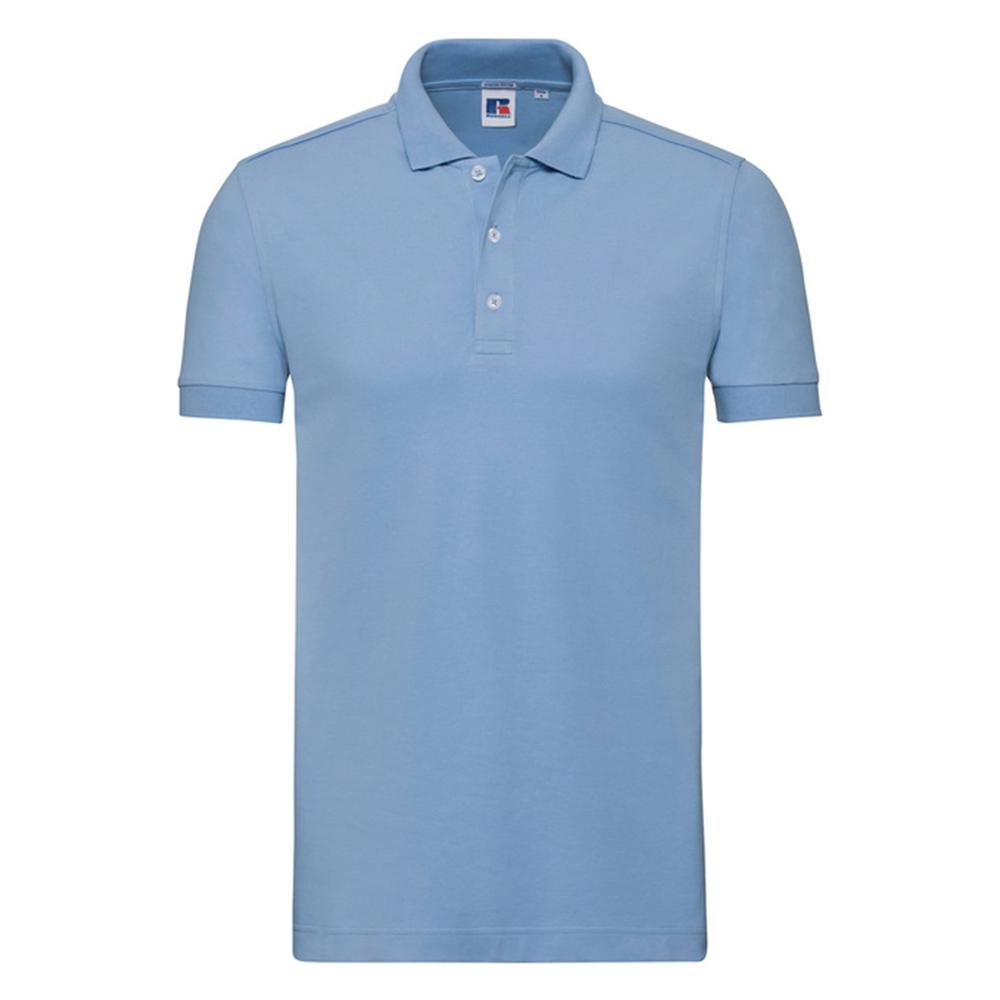 Russell Mens Stretch Fitted Polo Shirt