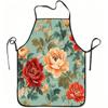 1pc Vintage Peony Floral Print Apron, Durable and Easy To Clean, Adjustable Waistband, Polyester Material, for Kitchen Cooking, Gardening, Orchard Pic