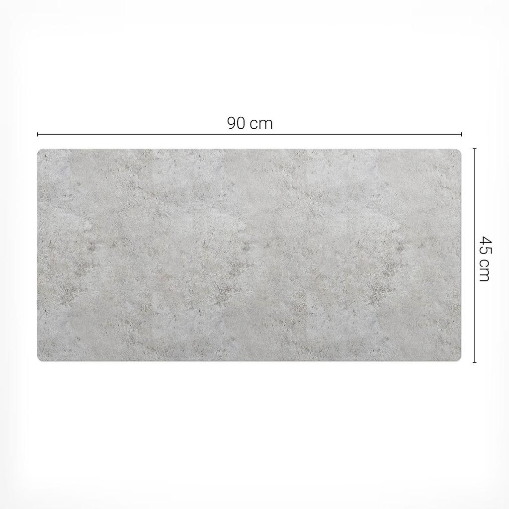 Concrete Texture Desk Pad for Graphic Designers and Designers 90x45 Cm