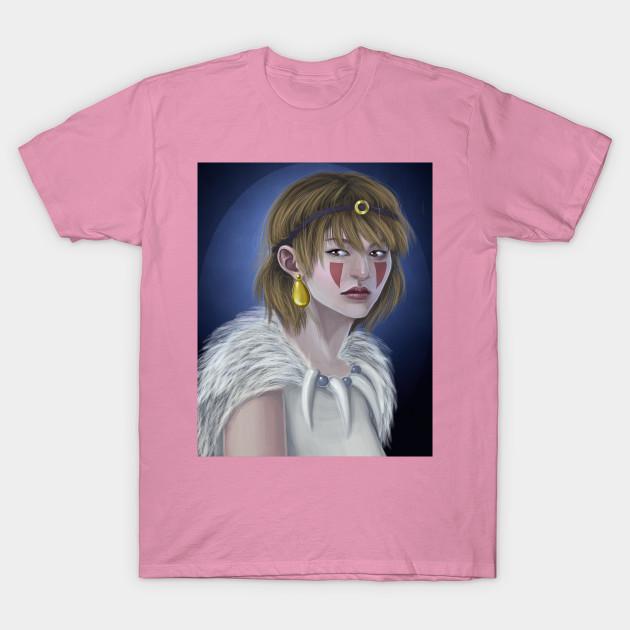 T Shirt Women Mononoke Harajuku Print Kawaii Tshirt Summer Short Sleeve Female T-Shirt Top Tee