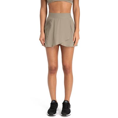 New Ice-sensing Pleated Slit Sports Pants Skirt with Lining Anti-exposure Sports Yoga Skirt for Women
