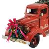 Christmas Retro Truck Décor with Christmas Tree, Farmhouse Pickup Truck for