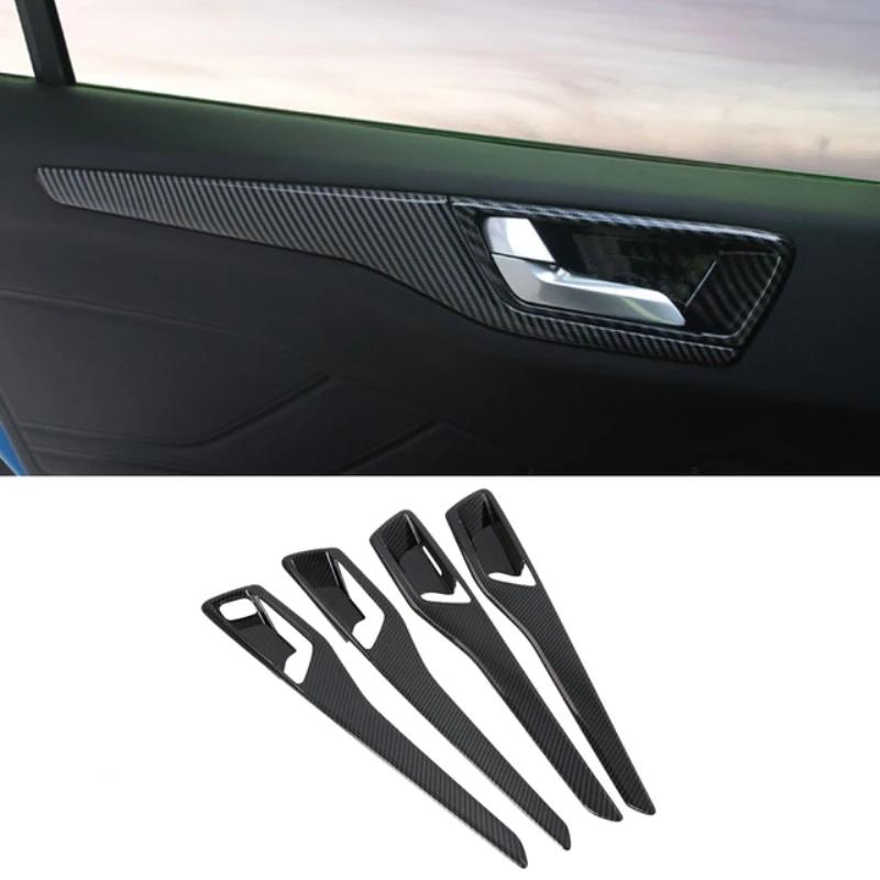 For Ford Focus   2024 Carbon Fiber Interior Accessories Door Armrest Window Lift Button Gear Panle Rear Air Cover Trim