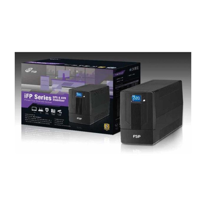 Line-interactive UPS Inverter 1000 VA - FSP iFP 1000 - LCD Touchscreen, RJ11/45 and USB Port