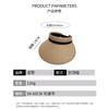 Wide-brimmed open-top straw hat for women, summer travel UV protection sun hat, beach straw woven black-coated sunscreen hat