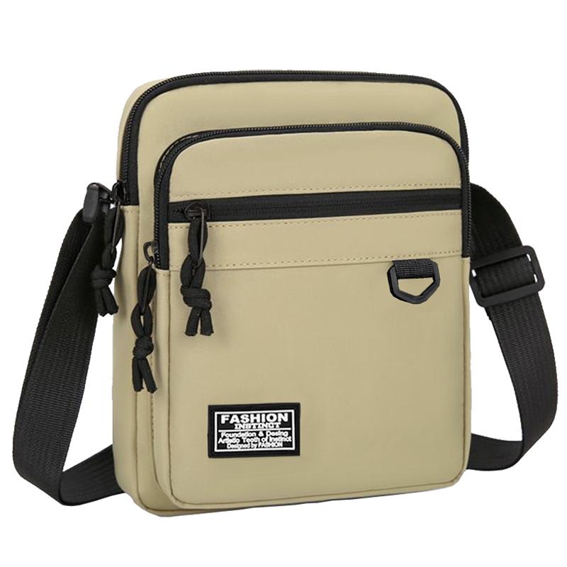 Alltag Mehrzwecktasche Herren Schultertasche, Strapazierfähige Mini-Umhängetasche aus Nylon für Reisen, Einkaufen, Outdoor-Nutzung
