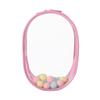 15CM Double Zipper Ita Bag: Durable Transparent Cotton Carrier for Doll Figurines