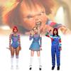 Childs Play Cosplay Costume With Polyester Fabric For Women Stage Performance