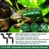 Automatic Reptile Humidifiers with Timer & 360°Adjustable Nozzles Auto Controller Spray Kit System for Terrariums Amphibian