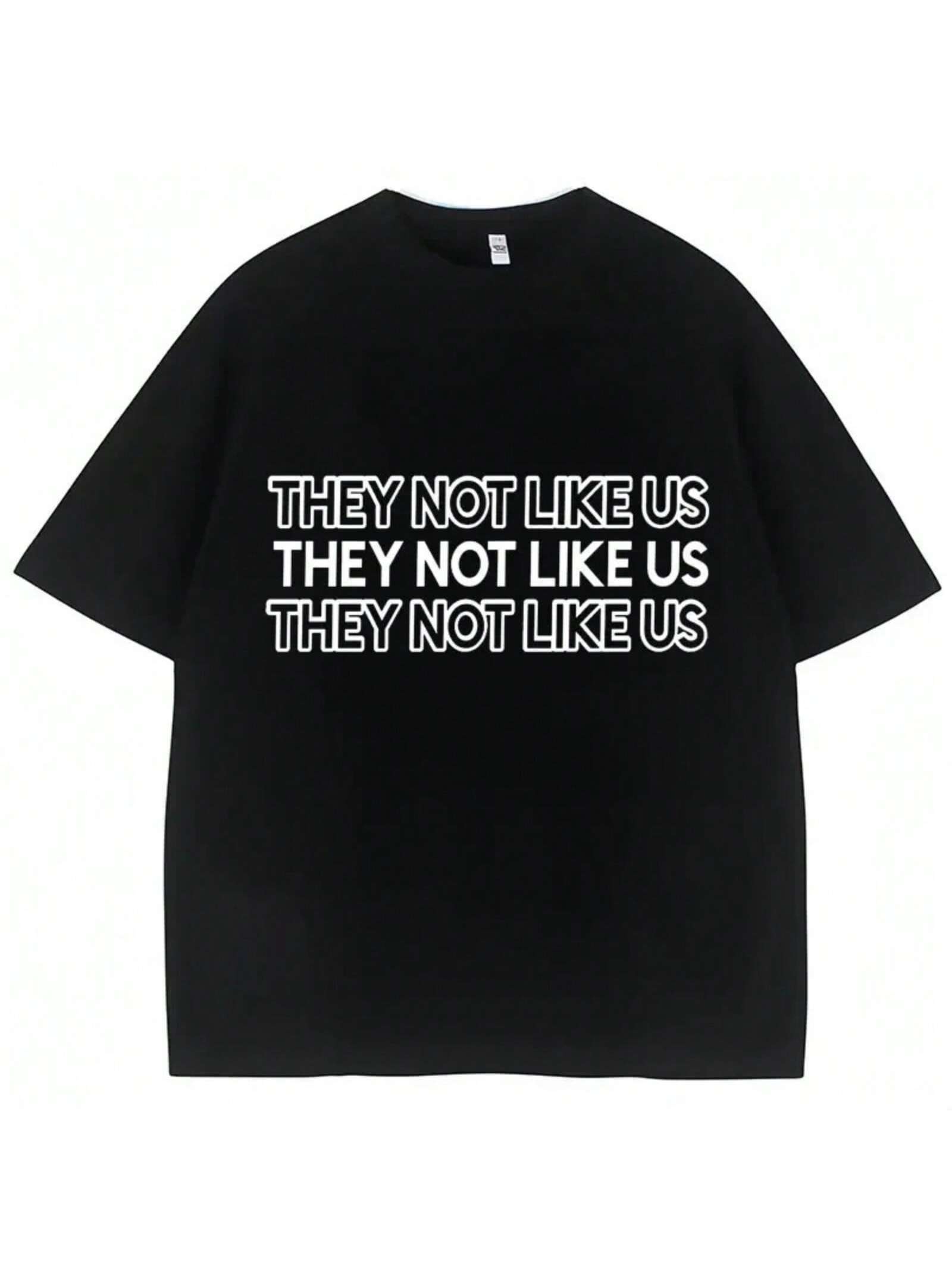 They Not Like Us Tshirts unisex Wounisex Harajuku Hip Hop Oversized Streetwear Cotton Fashion T-Shirts Streetwear Male S