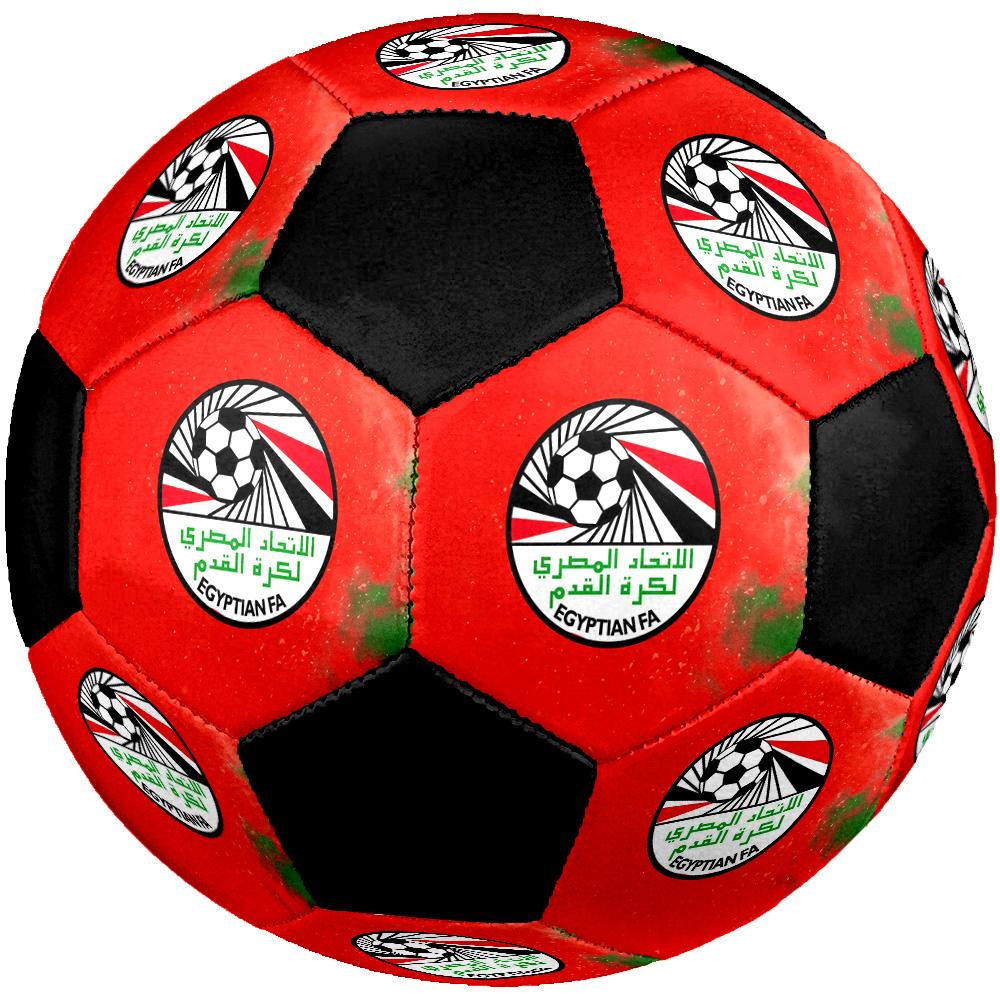 Egyptian FA Soccer Ball Colorful All Ages Machine Stitched PVC Competition Ready Durable High-Bounce.SIZE5