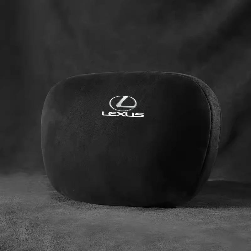 Samochodowy Zagłówek z Zamszu Poduszka Pod Szyję z Pianki Memory Do Lexus RX330 IS250 Ct200h ES300h RX350 IS300h NX300h RX400h UX Akcesoria Samochodowe