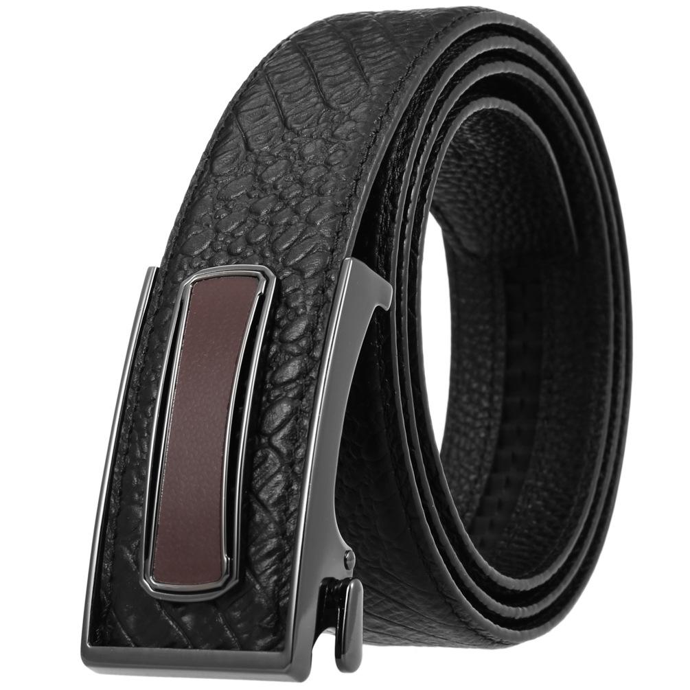 Ceinture tendance en cuir de vachette pleine fleur, boucle intérieure ceinture homme Ly36-23018-5