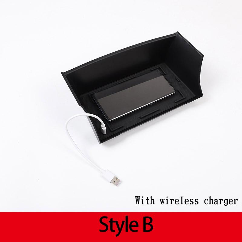 NEW!!!Black ABS For Land Rover Defender 90 110 2020-2024 Car Styling ABS Black Car Central Storage Box Phone Box Car Accessories