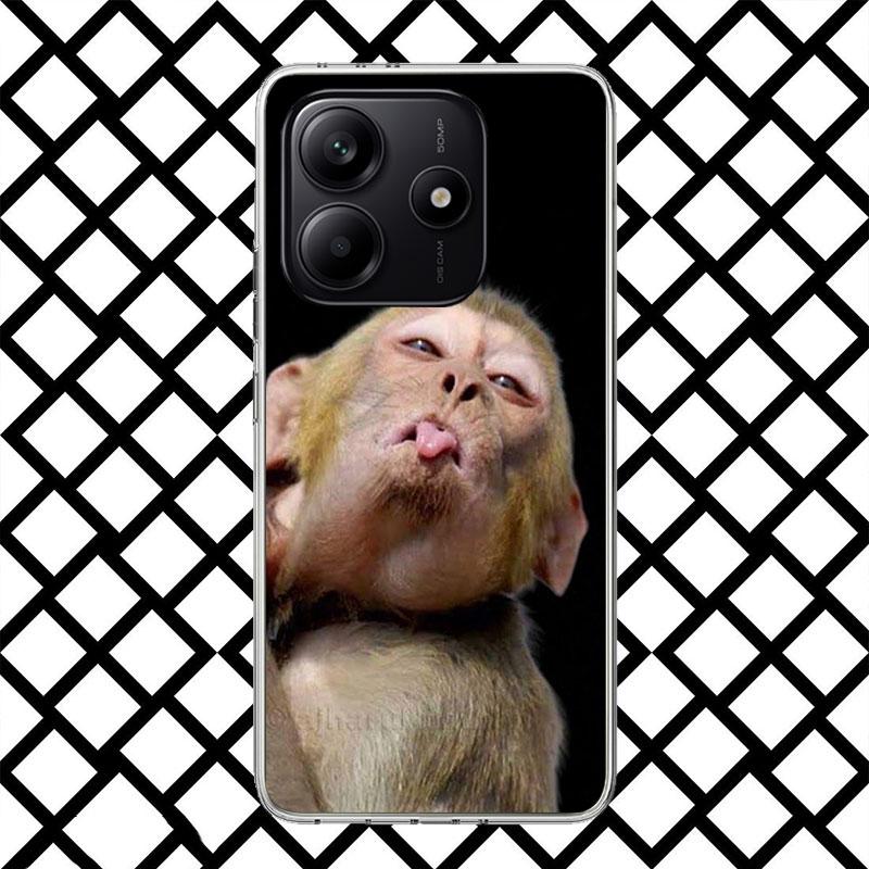 Monkey Memes Phone Case for Xiaomi Redmi Note 15 14 14S 13 12 12S 11 Pro Plus 11E 11T 11S 10S 5G Soft Cover Fundas Redmi Note 14